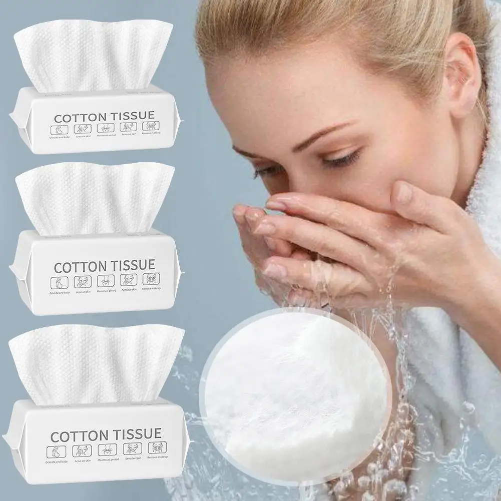 

50/100PCS Disposable Wash Face Towel Clean Face Towel Makeup Make of Towel Facial Tissue Cotton Remove U1N4