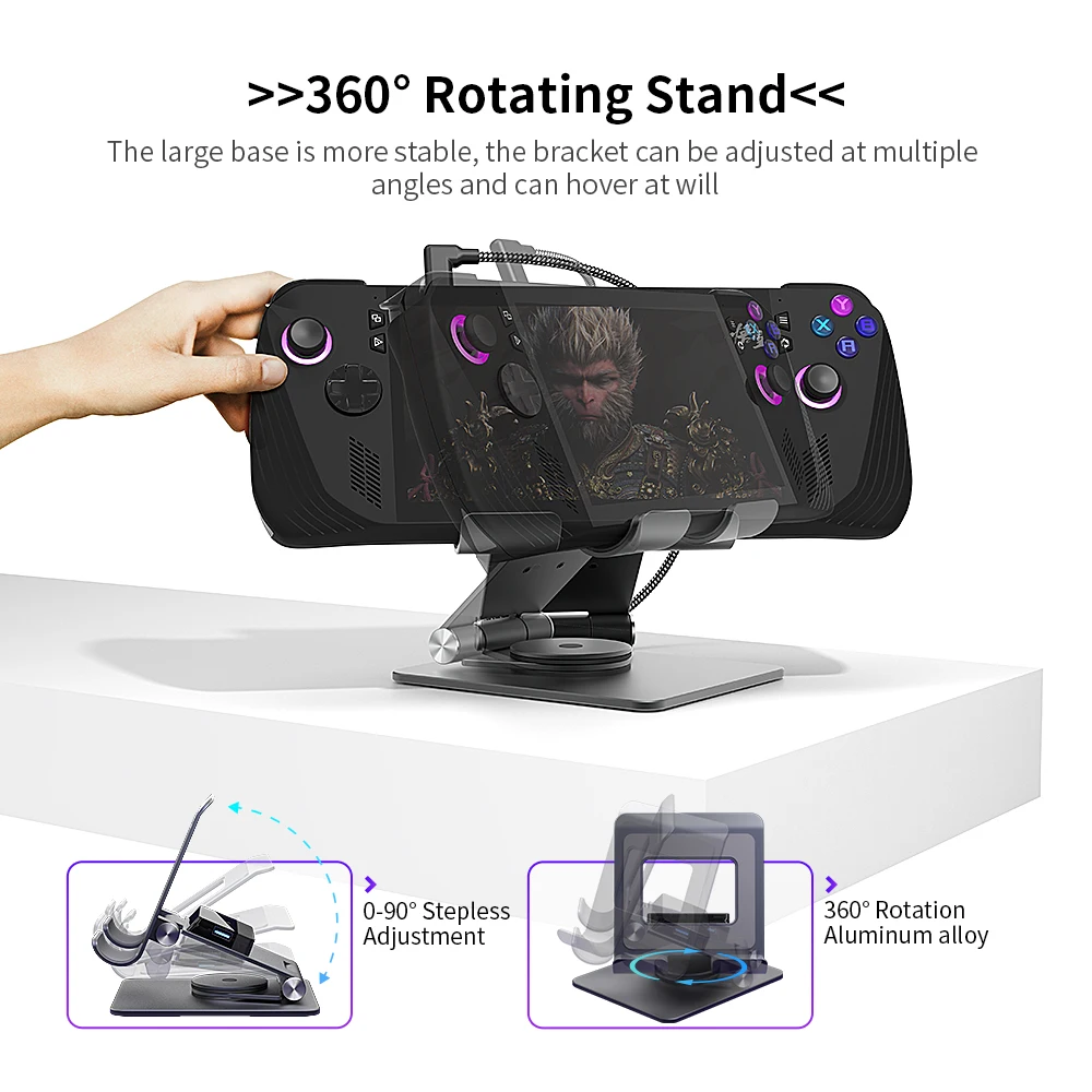 iPad Stand iPad Pro Laptop Docking Station iPad USB C Hub Type-C Tablet Stand Docking with HDMI 100W PD Charging USB3.2 5GB*2 3