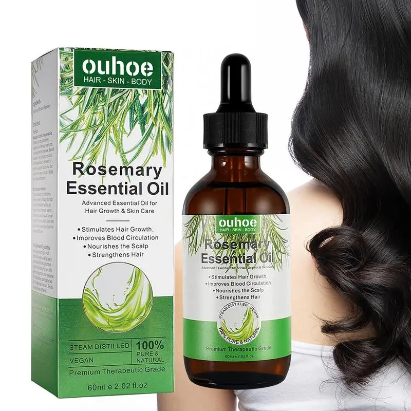 Rosemary Oil Essence For Dry Scalp Care 2.02 Fl. Oz Nourishing Hair Treats For Dry Damaged Hair Split End Hair Care