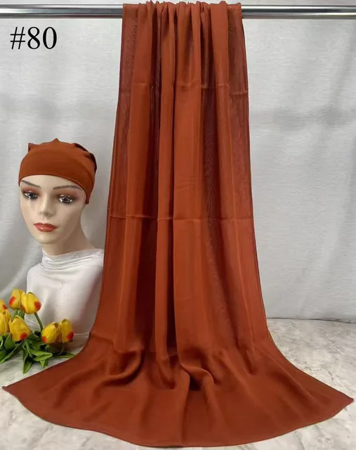 Mini Hijab Modal avec sous-bonnet – Ensemble Basique Extensible, Foulard Fin et Respirant, Protection Solaire, Voile 165*50cm