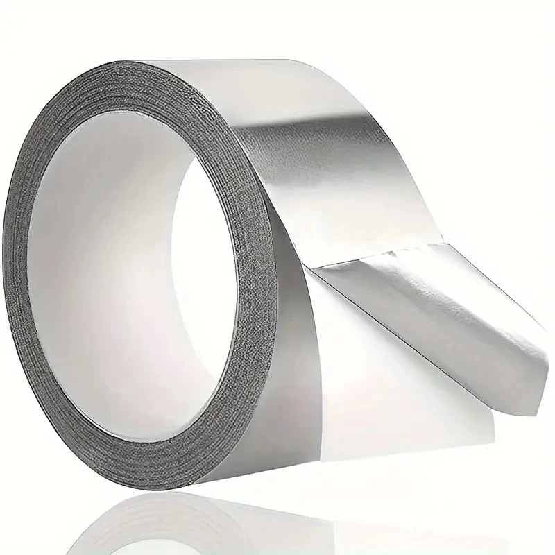 

High Temperature Resistance Aluminum Foil Tape Kitchen Pipe Repair Tape Adhesive Sealing Foil Heat Insulation Leak Proof Tape