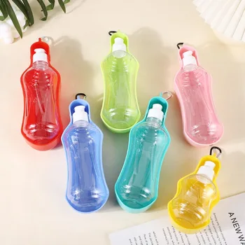 250/500ML Portable Dog Water Bottle Folding Drinker Plastic Water Bottle Pets Outdoor Travel Drinking Water Feeder Bowl for Dogs