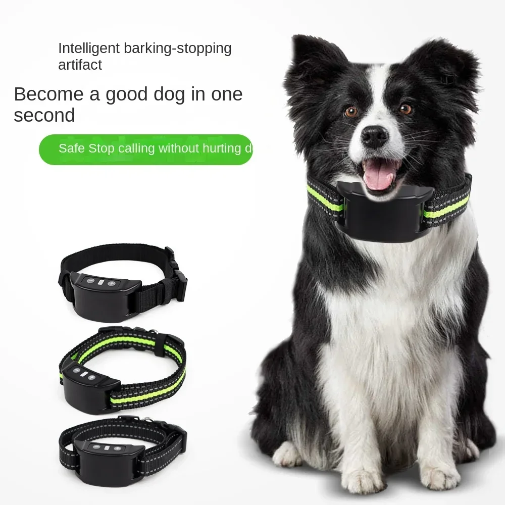 

Dog Anti-barking Device Vibrates Waterproof Smart Pet Training Collar Dog Trainings Dog Supplies