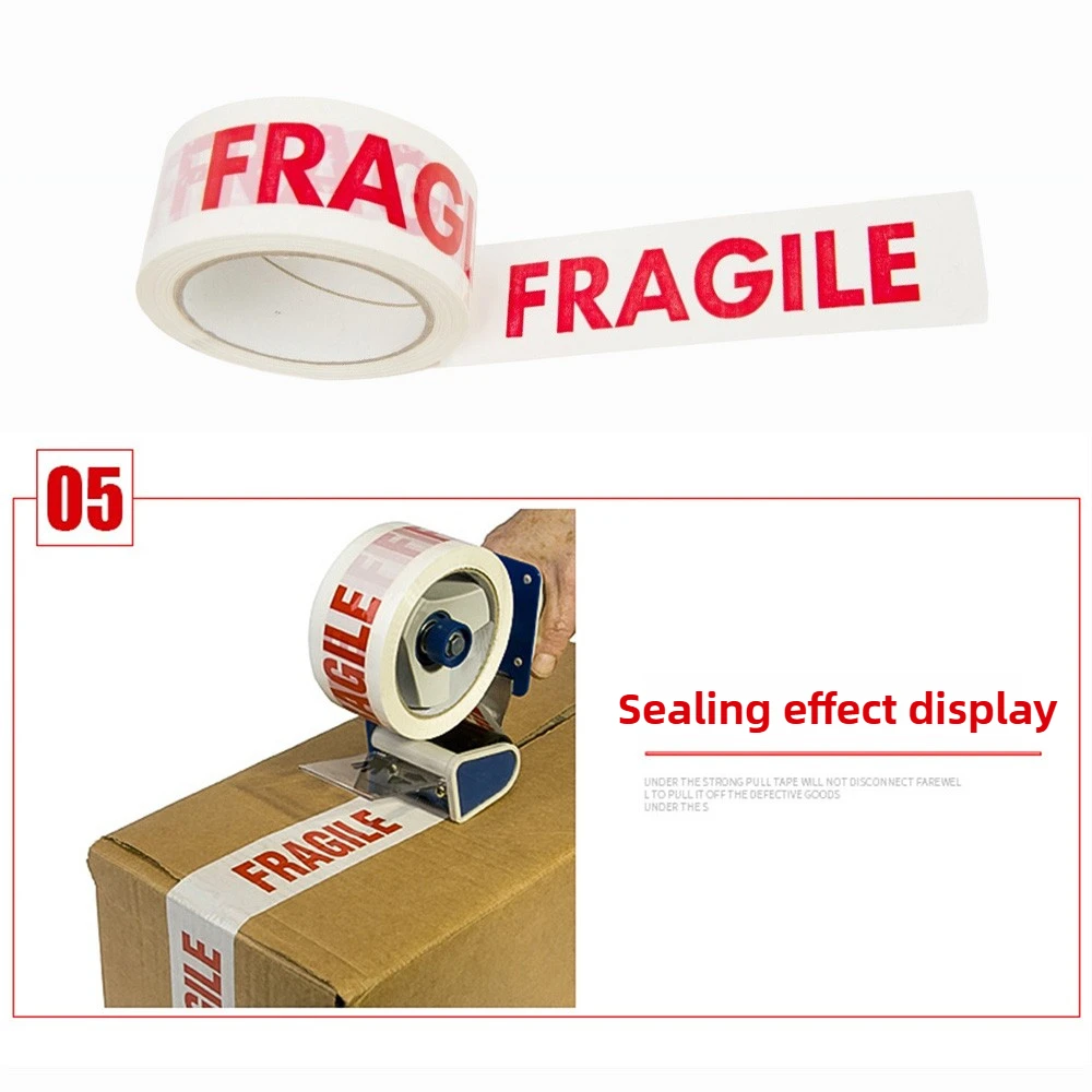Red Safety Warning Tape for Packaging and Shipping