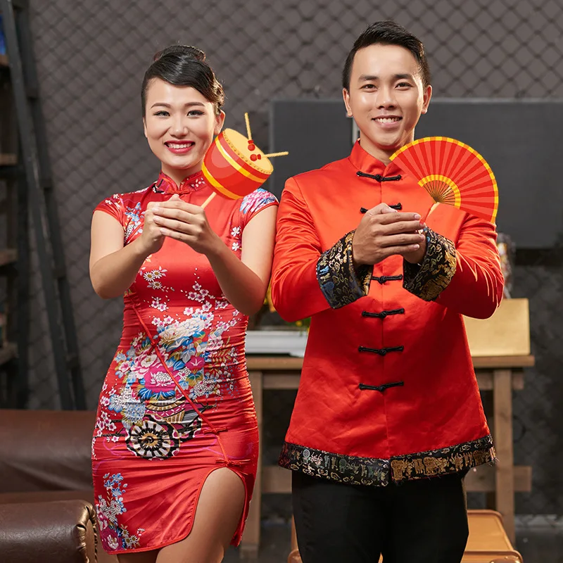 Year of The Dragon Happy Chinese New Year God of Fortune Carp Weird Atmosphere Photo Props Decoration