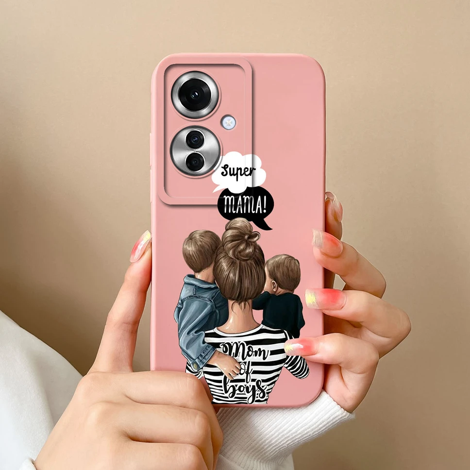 Stylish Cute Girl Shockproof Liquid Phone Cover - Smooth and Fashionable Design