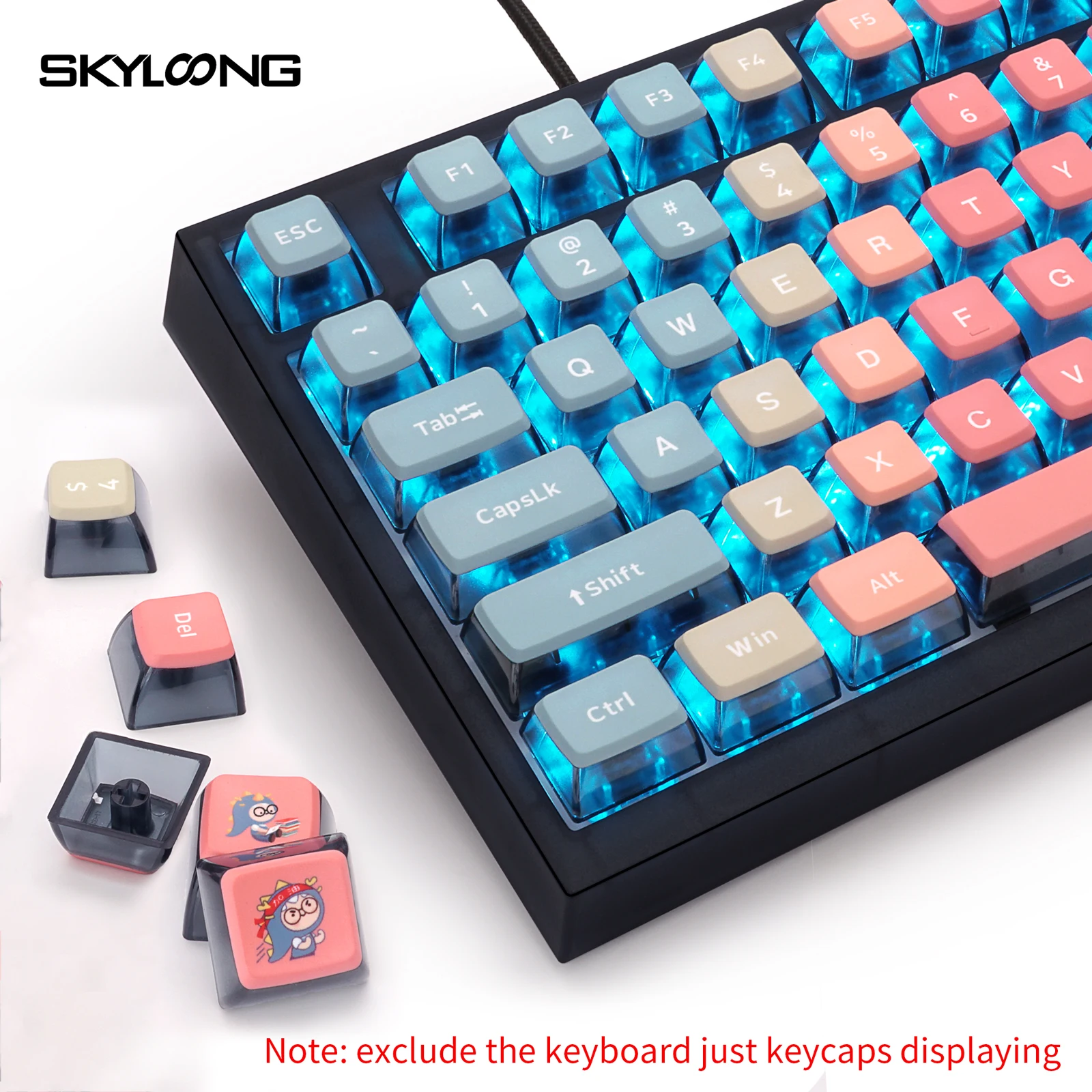 Skyloong-Doubleshots e Dye Subbed Keycap Set, Back