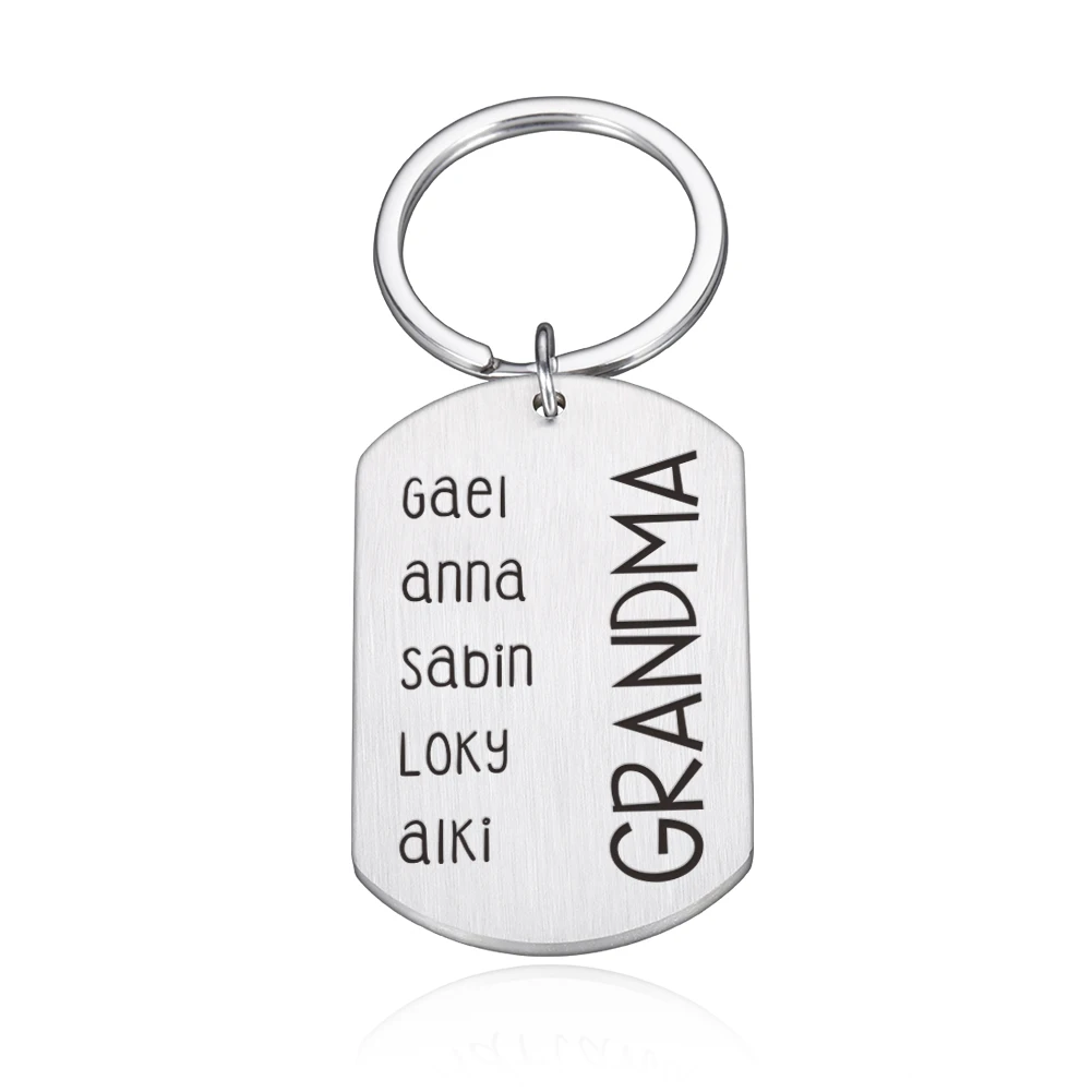 Mothers Day Gift Keyring Personalised Letter Shape A-Z Mum,Grandma ANY NAME 