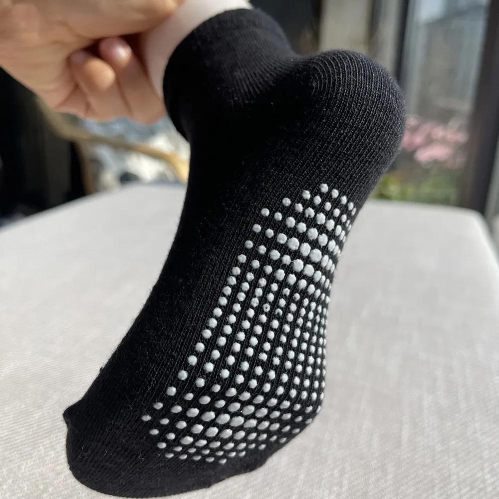 6 Pairs/lot Cotton Sock with Rubber Grips Children's Anti-slip Boat Socks for Boys Girl 1-7 Years