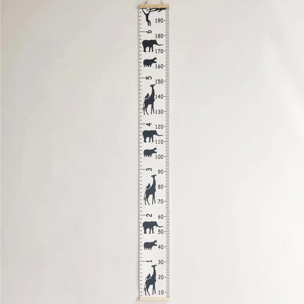 Kids Growth Chart Cartoon Animal Height Chart Children's Growth Wall Hanging with Cartoon for Boys for Bedroom Boys