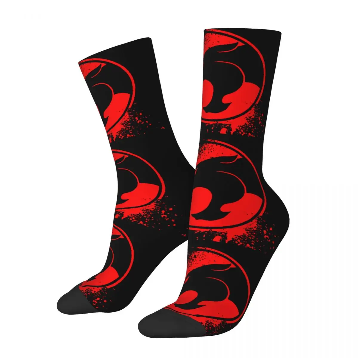 

Funny Thundercats Crash Logo Basketball Socks Polyester Long Socks for Women Men Breathable