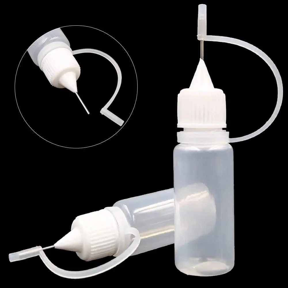 20PCS X 5ML-120ML Plastic Empty Squeezable Dropper Bottles Glue Liquid Juice Containers Steel Needle Tips + Mini Funnels refillable bottles