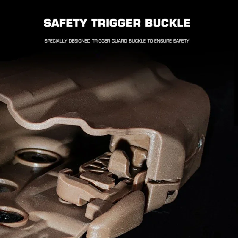 Quick Release Belt Holster Tactical Pistols Holsters CS Paintball Hunting Gun Carry Case for GLOCK 17, 20, 21, 22, 31, 37 6