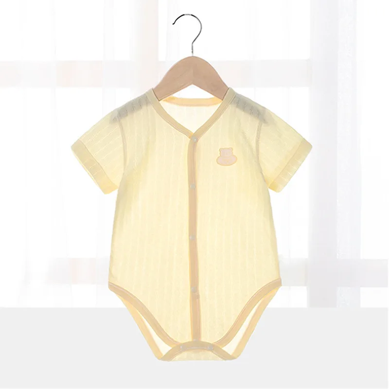 vintage Baby Bodysuits Newborn Baby Bodysuits for Boy Girl Summer Thin Outwear Casual Short Sleeve Toddler Kids Jumpsuits Children Clothes coloured baby bodysuits Baby Rompers