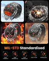 New Men Military Outdoor 1000mAh Battery Smart Watch GPS NFC Watches 3ATM Waterproof Swim 1.7-inch HD Bluetooth Call Smartwatch - Image 6