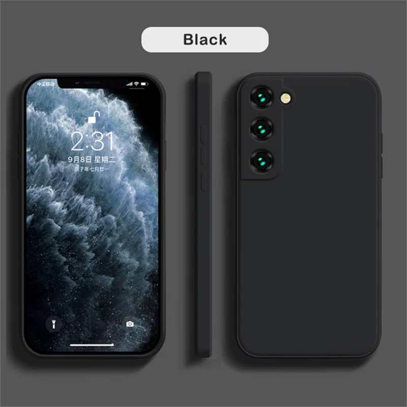 thumbnail image 1 of Official Silicon Phone Case For Samsung Galaxy S24 S23 S22 S21 S20 Plus Ultra FE A54 A34 A55 A35 A25 Shockproof Back Cover Funda, 1 of 5