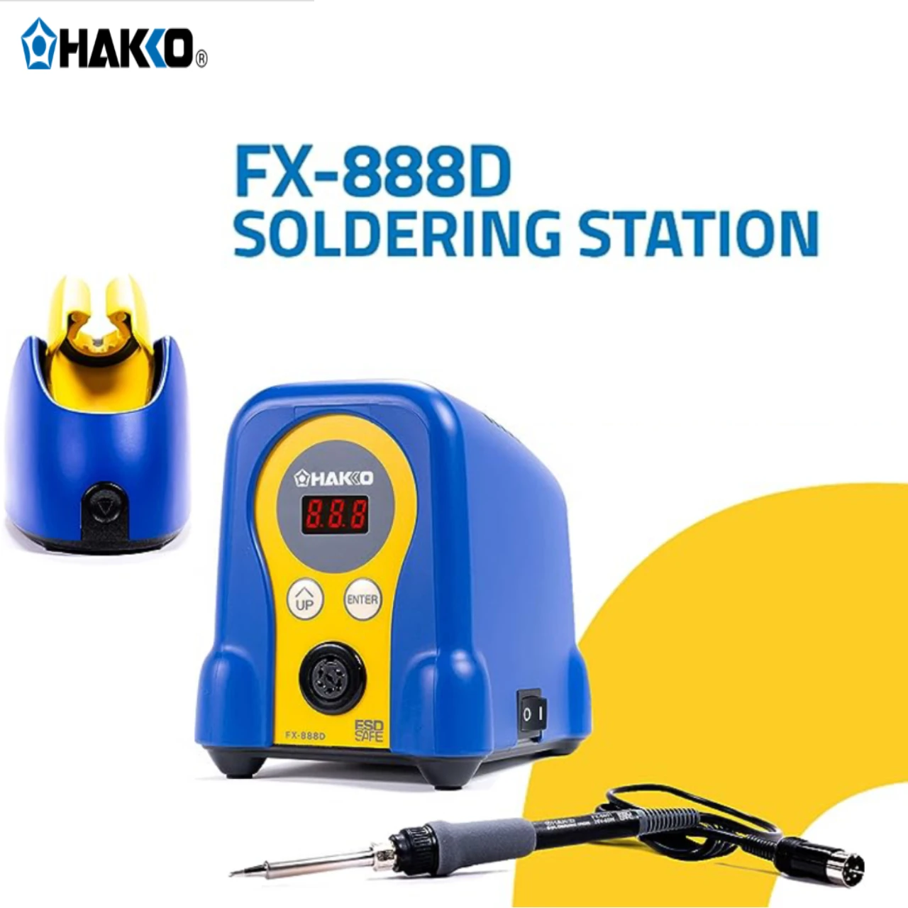 HAKKO 100% FX-888D Electronics Soldering Station 220V Professional ESD Welding Tin Equipment PCB Mobile Phone Repair Tools 4