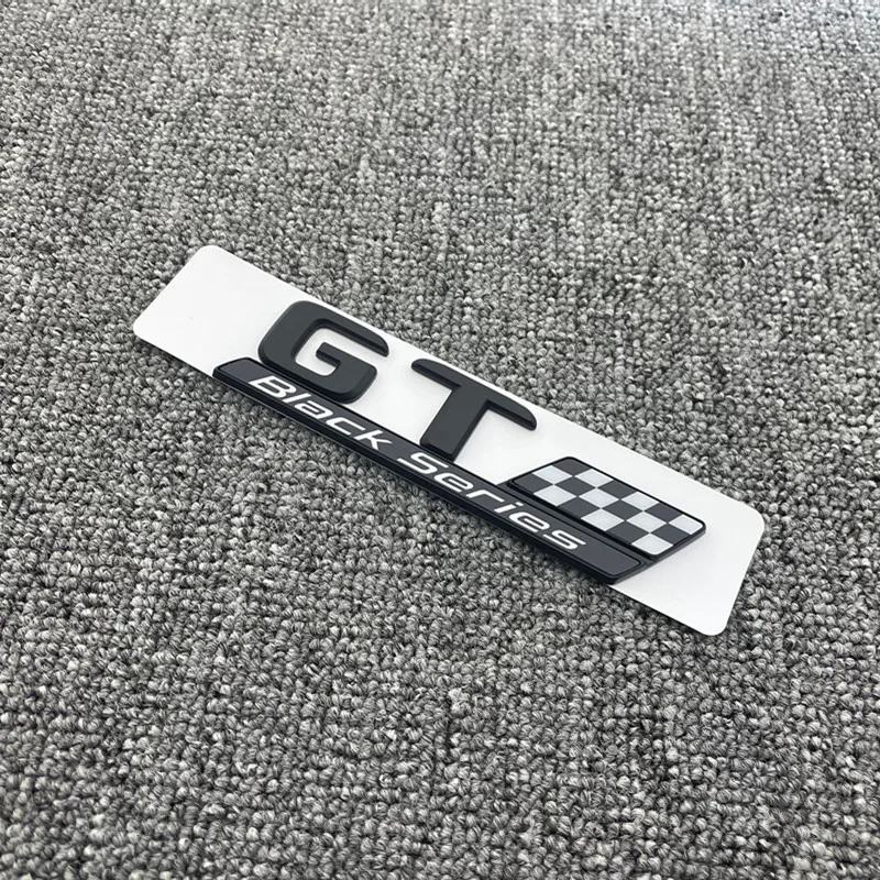 Lettere Nere Lucide Gt V8 Biturbo Top Emblema Abs Per Mercedes Benz Gt Black Series Car Side Fender Trunk Badge Sticker