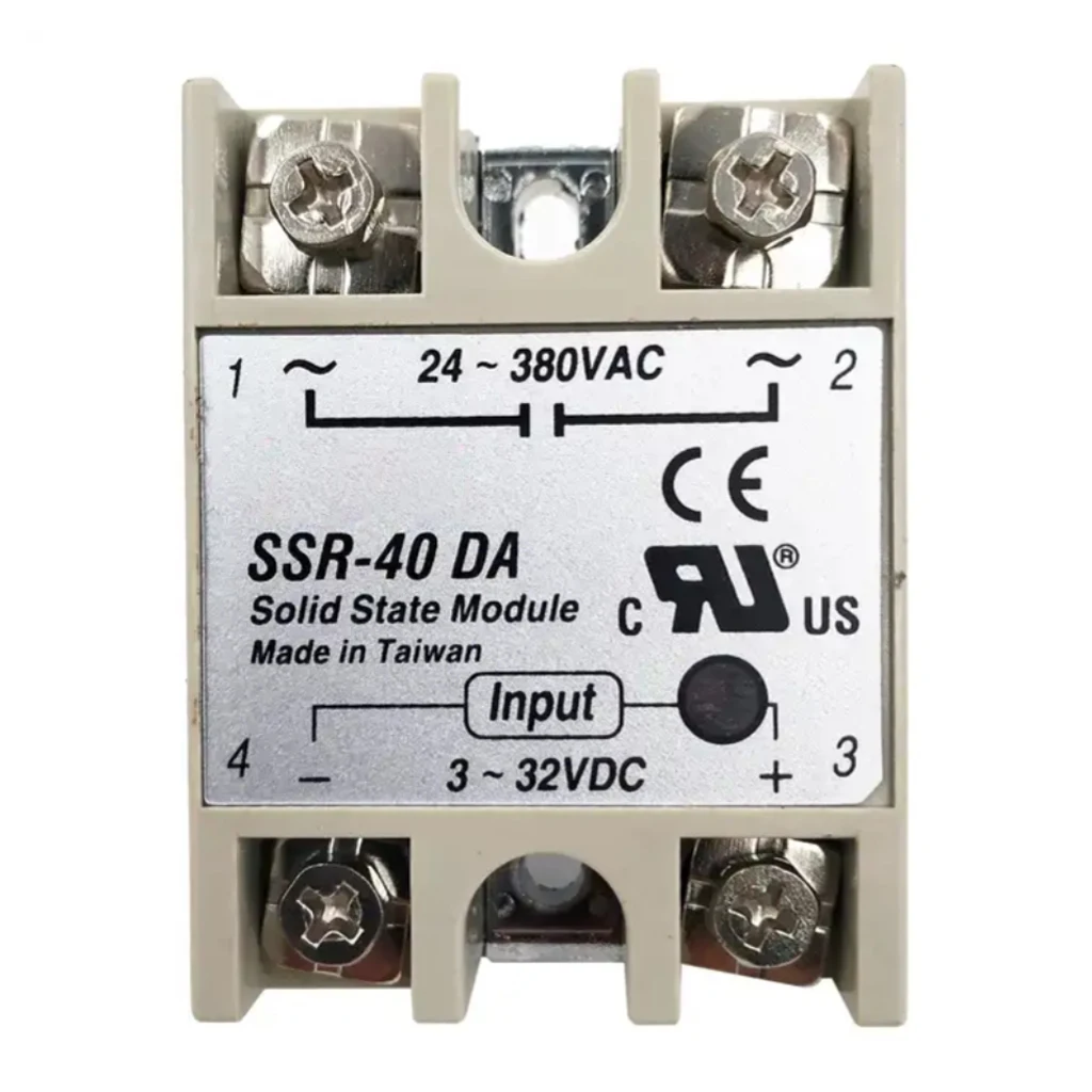 10 Pz Ssr-40Da Monofase Relè A Stato Solido 40A Dc Controllo Ac Ssr40Da