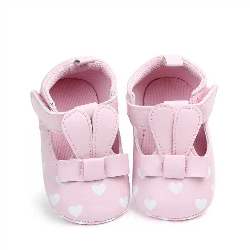 Princess Girl Shoes Soft Sole Footwear Toddler Cute Rabbit  Ears Dress Flat for 1 Year Newborn Birthday Gifts Baby Items 4