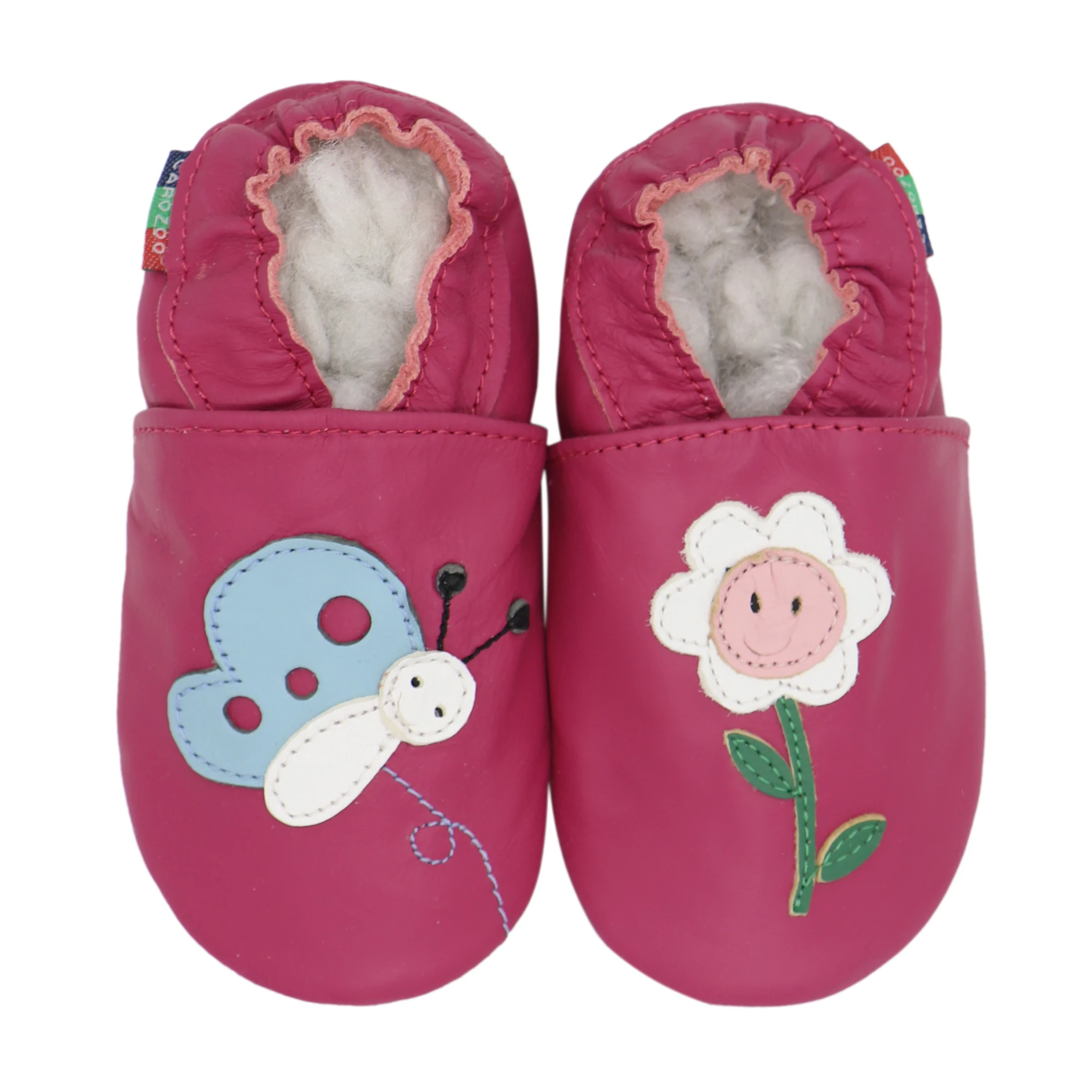 Carozoo New Sheepskin Leather Soft Sole Baby Shoes Toddler Slippers Up To 4 Years First Walker