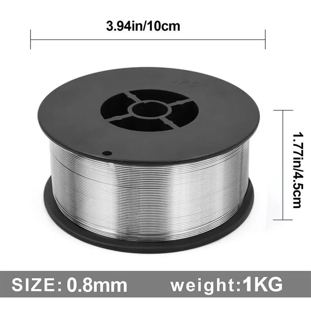 Soldering Iron Pipe Welding Iron Pipe Welding 1pcs 0.8mm Diameter E71T-GS Aluminum Flux Core Welding Wire MIG Gas-free Gasless Welding Wire Butt Accessories