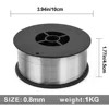 1pcs 0.8mm Diameter E71T-GS Aluminum Flux Core Welding Wire MIG Gas-free Gasless Welding Wire Butt Welding Accessories 3