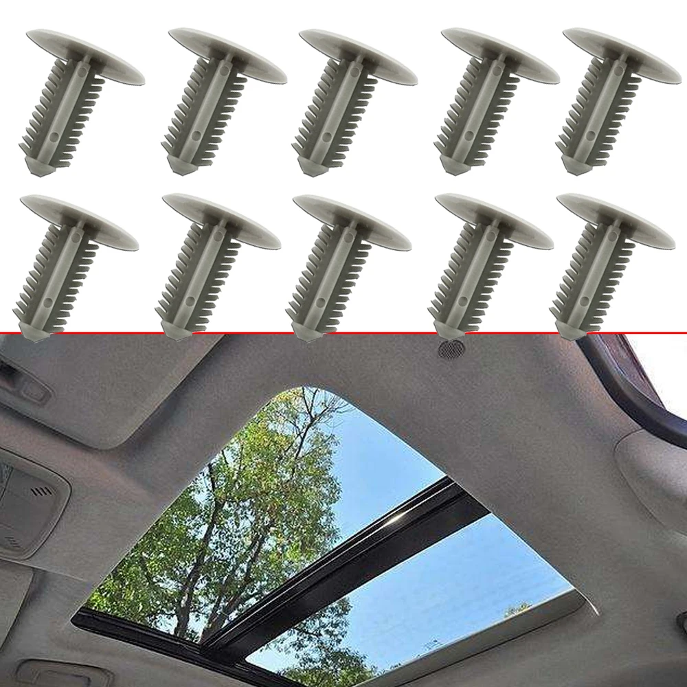 20xCarRoofHeadlinerClipsTrimPanelRetainerCarBodyPushPin