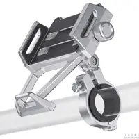 Aluminum Mobile Phone Holder for Motorcycle, Handlebar Bike Phone Mount,Suitable for Cycling, Mountain and Off-road