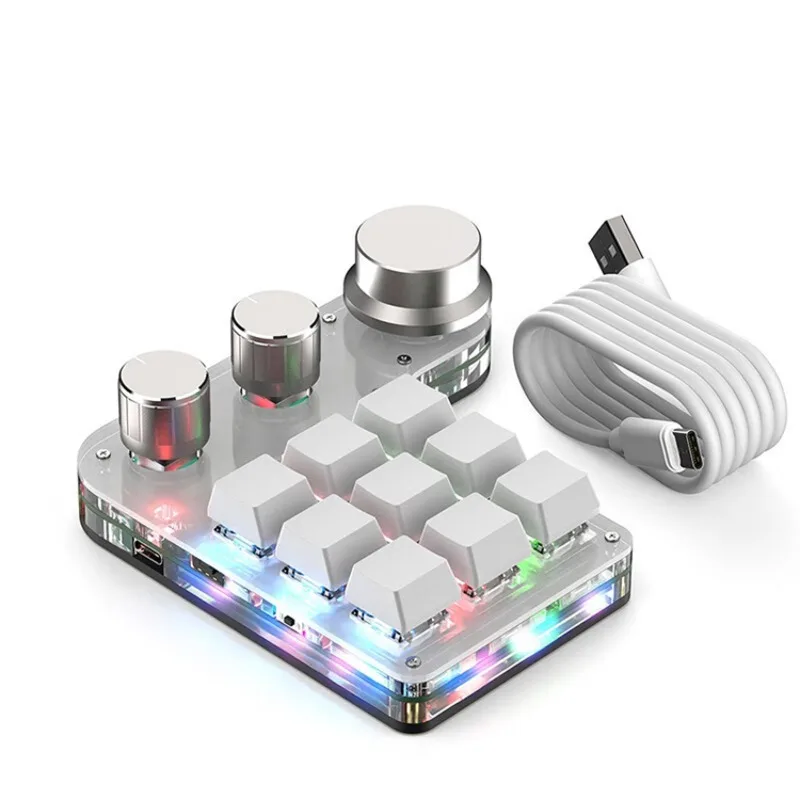 

Programming Macro Keyboard, 9 Key Mini Mechanical Gaming Keyboard
