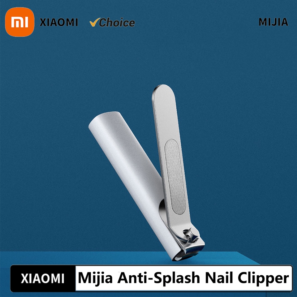 Xiaomi Mijia Stainless Steel Nail Clippers with Anti-splash Cover Trimmer Pedicure Care Nail Clippers Professional File Nail