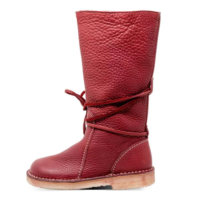 Fashion Women Winter Boots Knee High Boots Tall Snow Boots Leather Shoes Slim Thigh High Heels Long Boots Platform Shoes