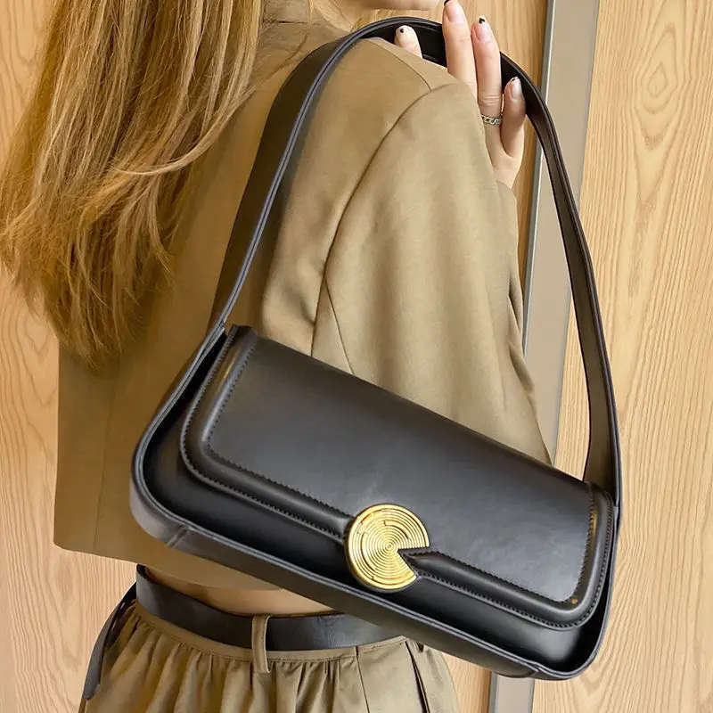 JIAERDI High Street Beige Underarm Bag Women 2024 Vintage Leather Chic Stick Shoulder Bags Female Retro Handbag Purse Ladies