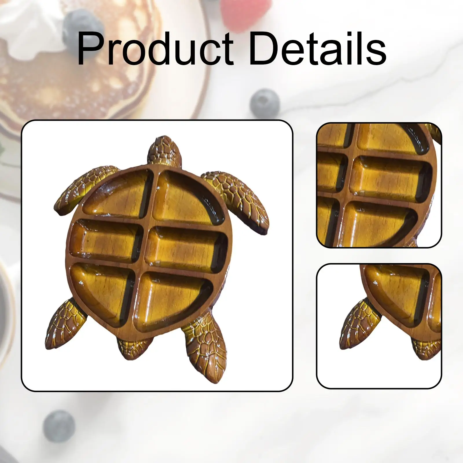Charcuterie Board Food Tray Unique Organization Turtle Shape Animal Design