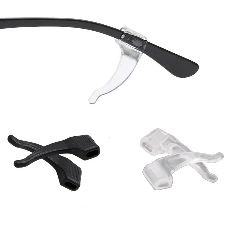 5/20 par silikonowy antypoślizgowy zaczep na uszy do okularów elastyczny uchwyt na końcówki do okularów