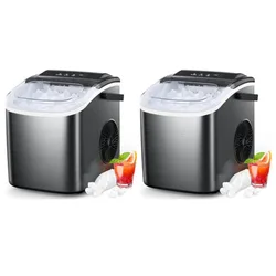 COWSAR Nugget Ice Maker Countertop, Chewable Pebble Ice 34Lbs/26.5LbsPer Day, Crunchy Pellet Ice Cubes Maker Machine