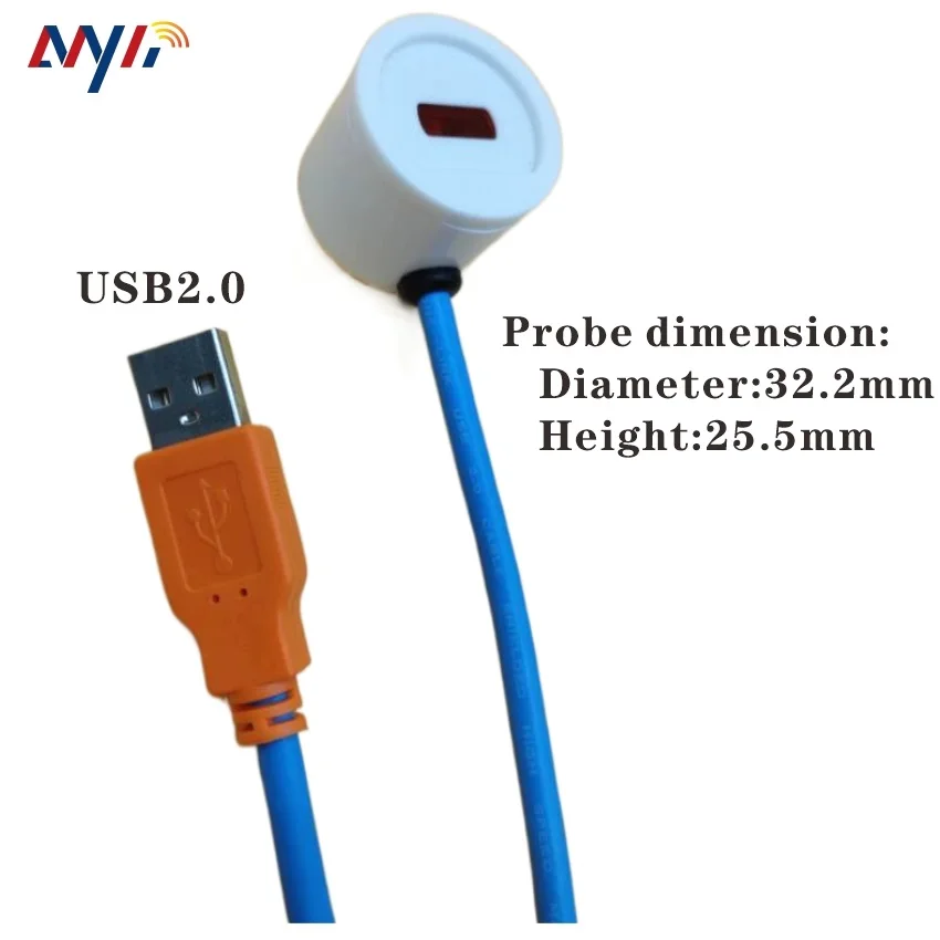 Win7/8/10/11 USB to ANSI Optical Probe C12.18 For Round Socket Energy Meter Kwh Meter Readout 4
