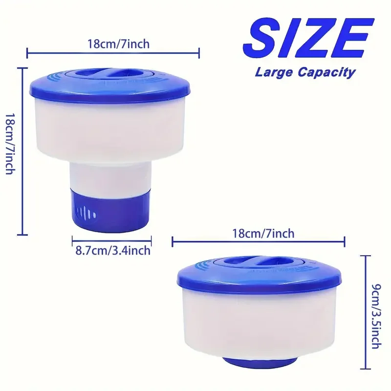 Swimming pool chlorine float suitable for 3 tables with 7 diameters, ,Chemical Floater 6