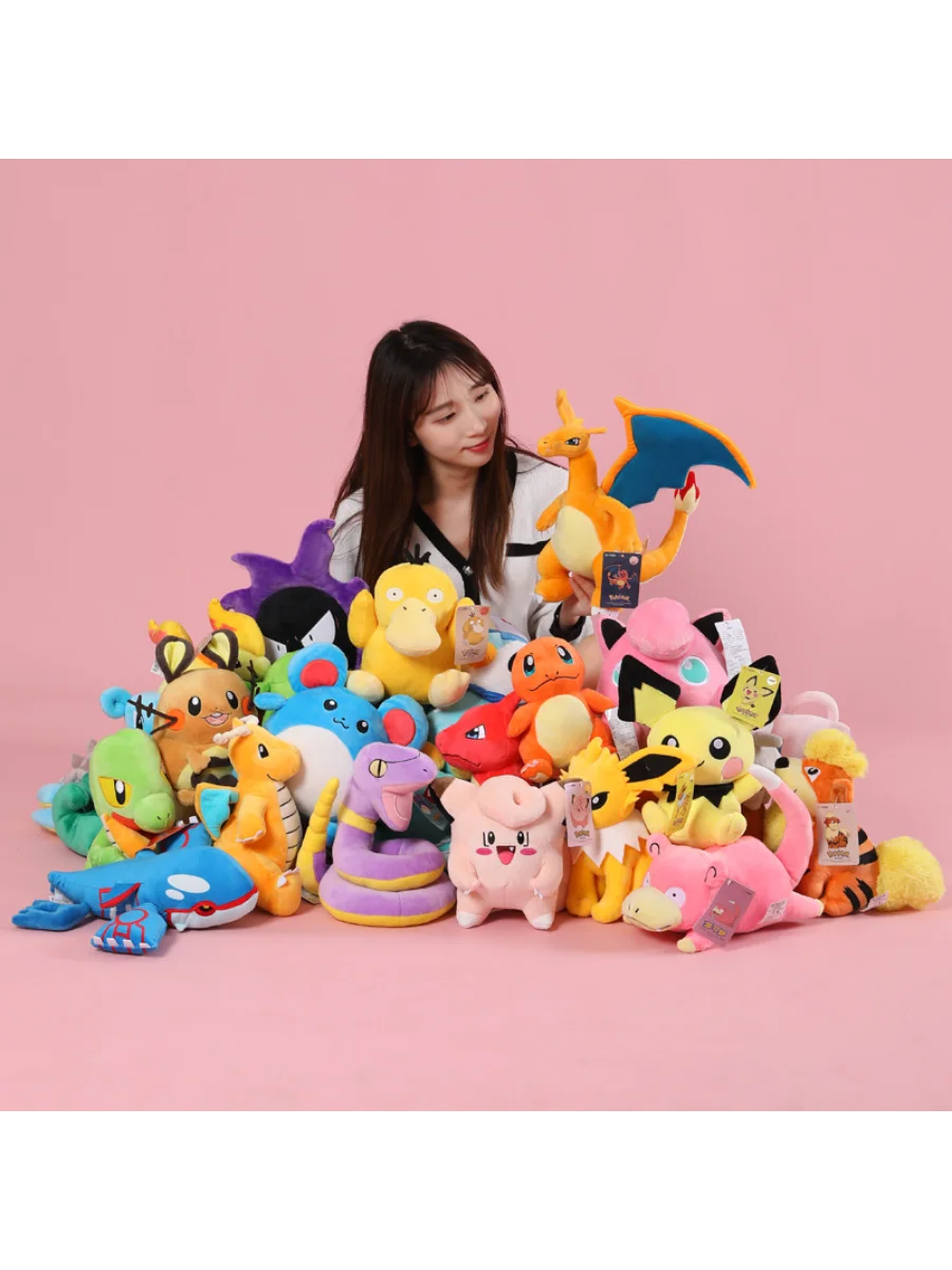 

Pokémon plush toy doll, duck, dragon and dragon doll