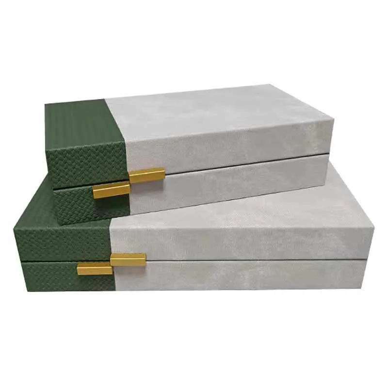Leather Jewelry Storage Box Multi-Functional Rings Bracelets Earrings Organizer Display Boxes Luxury Jewelry Packaging Accessory