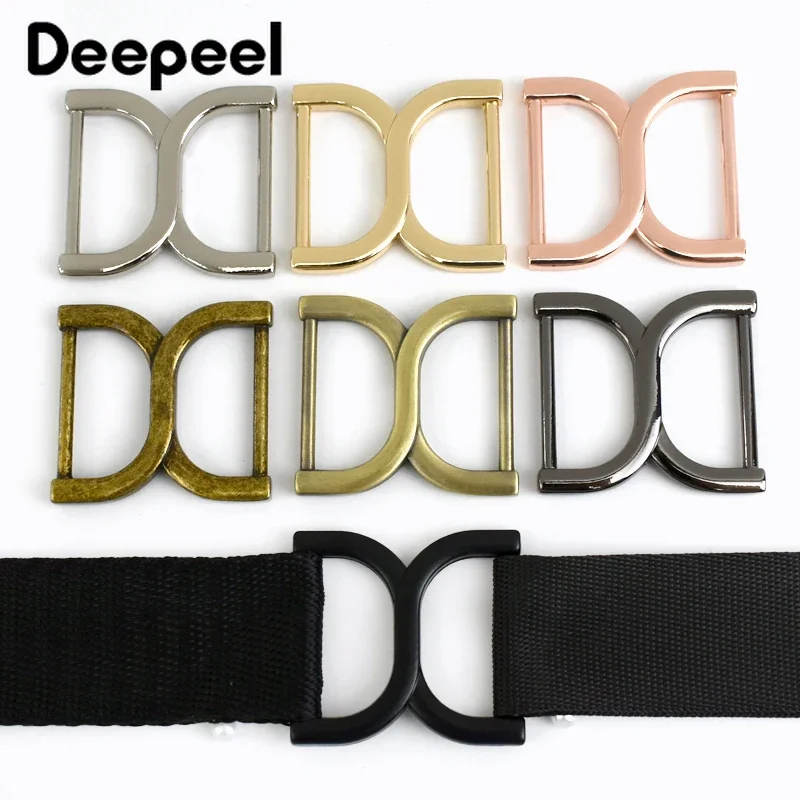 5/10/20Pcs Deepeel 25mm Metal Bag Adjustable Ring Buckles Garment Belt Slider Clasp Handbag Strap Snap Hooks DIY Accessories