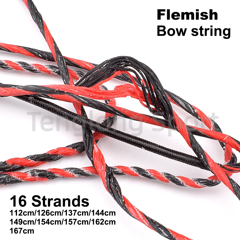 Premium Archery Bowstring - Durable 16-Strand Braided Design for Longbows and Recurve Bows