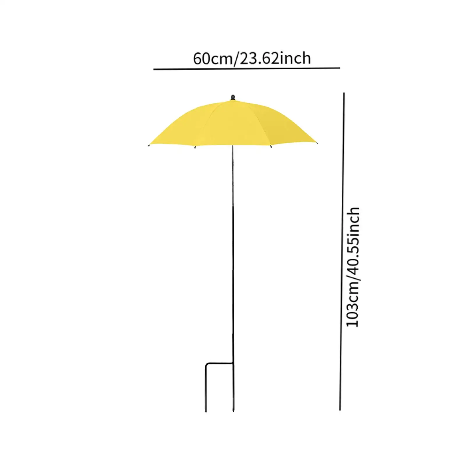 Outdoor Plant Umbrella Weather Resistant Stable Outdoor Decor Multipurpose 23.6 inch for Garden Beds Garden Umbrella Shade