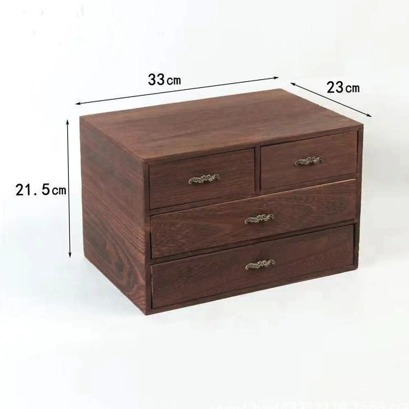 Wooden Box Keepsake Storage Boxes Jewelry Drawer Organizer Case Gift