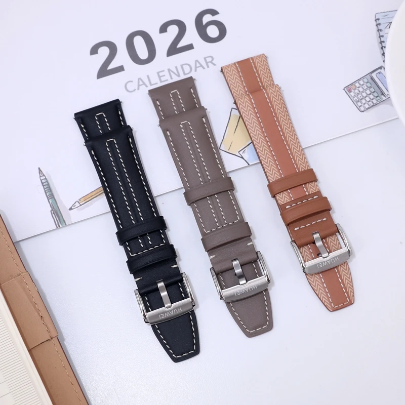 Premium Leather Watch Strap - 22mm, Vegan-Friendly