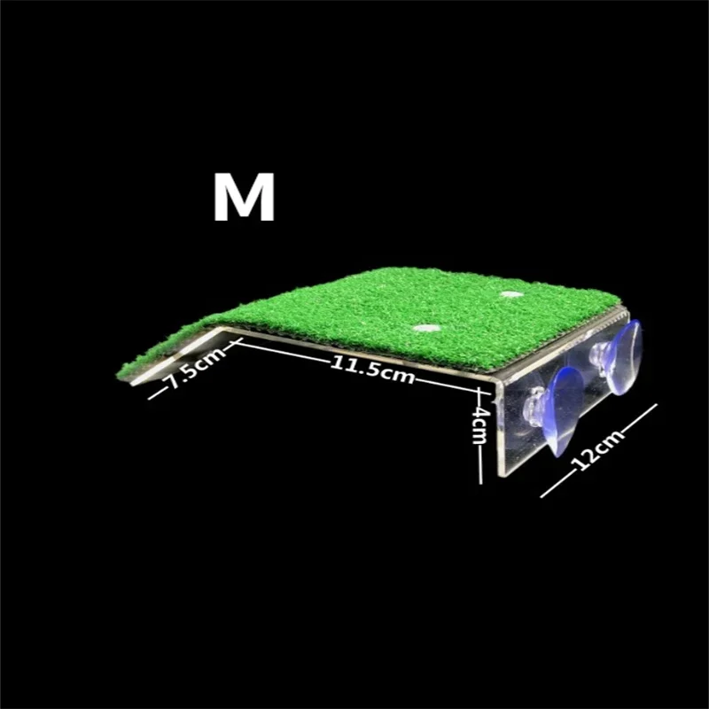Turtle Basking Platform Floating Island Aquarium Ornaments Moss Climbing Ladder Lawn Home Accessories Pet Products