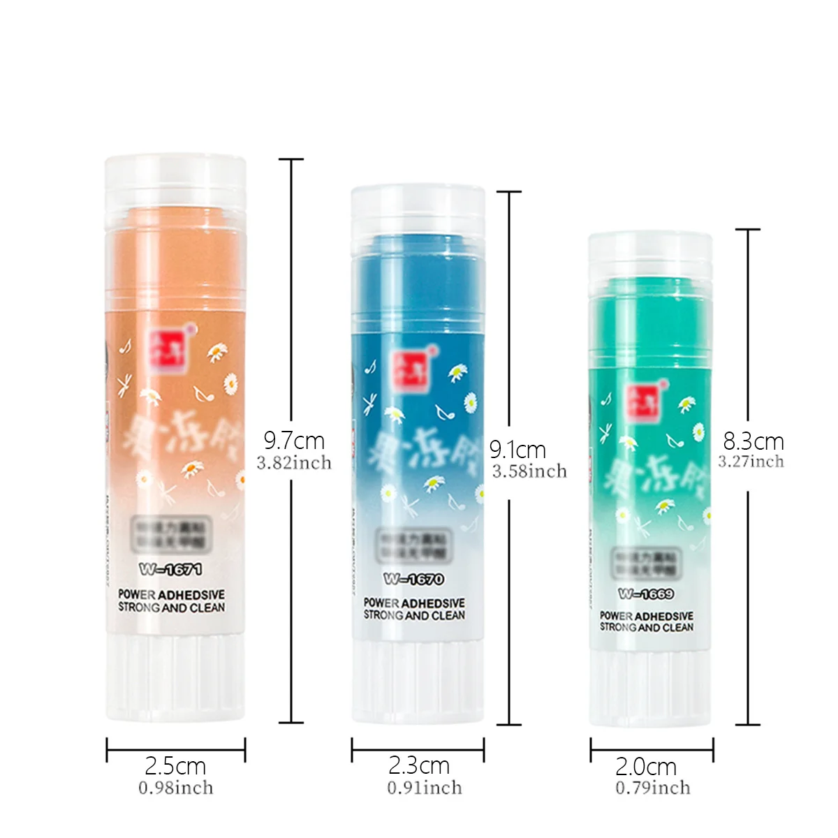 WQN-9-21g 어린이 젤리 컬러 솔리드 접착제 DIY 학생 접착 종이 도구 학교 사무용품 크리 에이 티브 편지지 선물