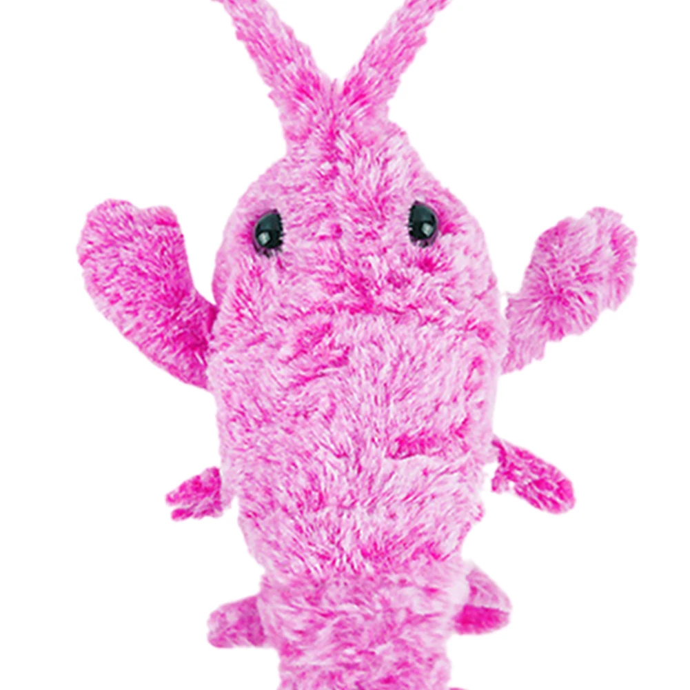 USB Charging Floppy Lobster Cats Toy Cute Interactive Shrimp Dog Toys Washable Electric Dancing Lobster Toy Pet Supplies 5