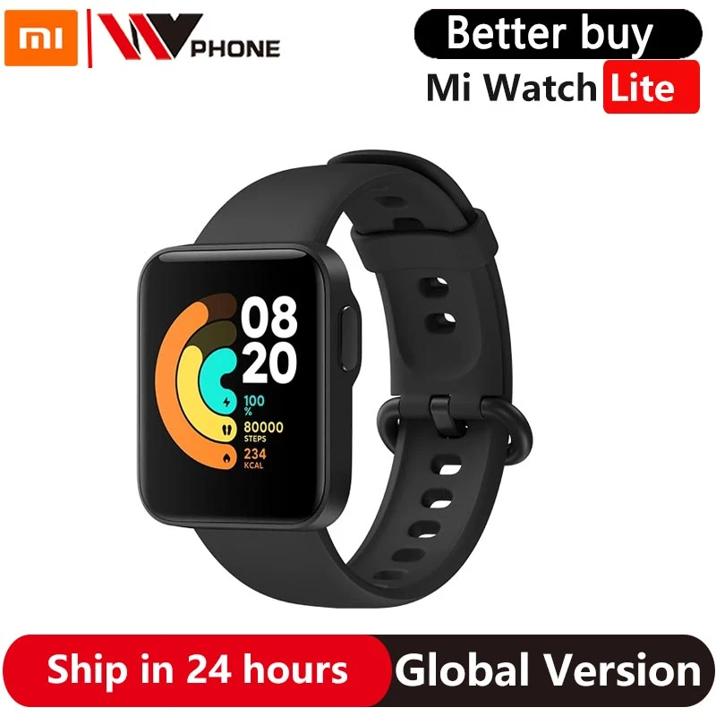 Xiaomi Mi Watch Lite Gps Fitness Heart Rate Monitor Tracker 1.4inch Alarm  Clock Redmi Smart Watch Wristband Global Version - Smart Watches -  AliExpress