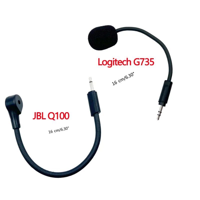 Microphone de jeu de remplacement pour Logitech G735, JBL Q100, poignées de  casque de jeu, microphone amovible, ensembles de sauna de jeu, accessoires,  2.5mm - AliExpress